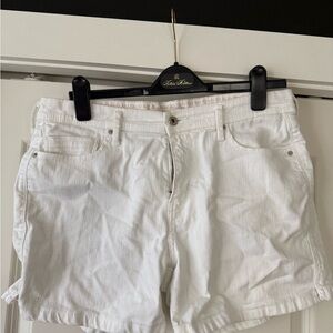 White Denim Shorts